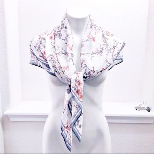 Jasmine Floral Square Scarf Size 40”X40”